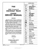 1968 CHEVY PICKUP & TRUCK REPAIR MANUAL & OVERHAUL MANUAL